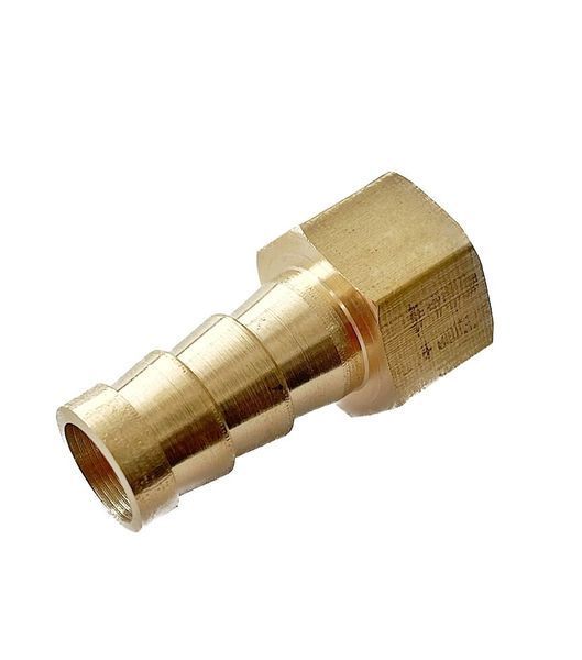 Переходник латунный мама10 мм, резьба 1/4 1550899560 фото