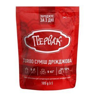 Турбо-дріжджі Первак на 40 л (185 г) 2 в 1 D0106 фото